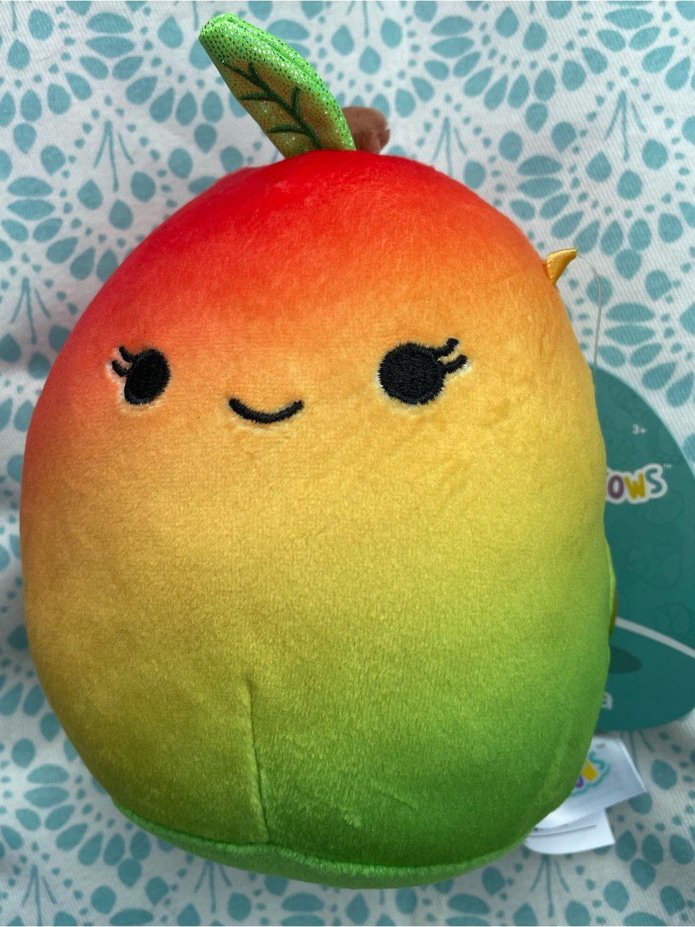 Squishmallows Ximena mango 5” plush. NWT.